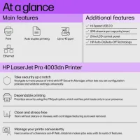 HP LaserJet Pro 4003dn Single Function Mono Laser Printer — photo 2