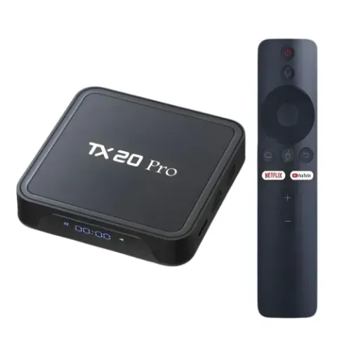 TX20 Pro 48K Ultra HD Smart Android TV Box with Voice Control Remote