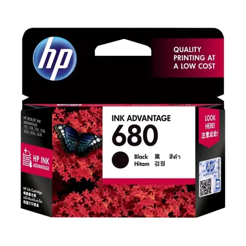 HP 680 Black Original Ink Advantage Cartridge
