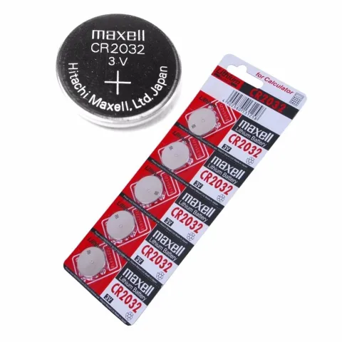 Maxell 3V Lithium Battery CR2032 for Motherboard, Car, Remote (05 Pcs Unit)