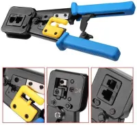 ORASIX EZ RJ45 RJ11/12 CAT5 CAT5e CAT6 Pass Through Connector Crimping Tool — photo 1