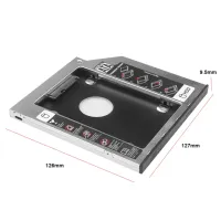 Laptop DVD to 2nd SSD/HDD Caddy Hard Drive Enclosures 9MM — photo 2