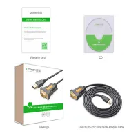 UGREEN CR104 (20211) USB to DB9 RS-232 Adapter Cable - 1.5M — photo 6