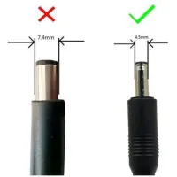 Dell 19V 3.25A Laptop Charger Adapter - (Small Pin Type) — photo 2