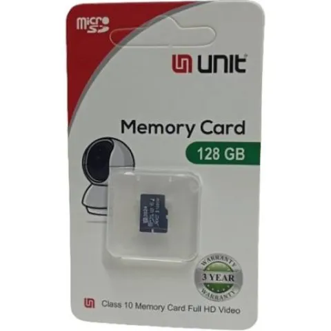 Unit Micro SD Card 128GB High-Speed Memory Card for CC Camera & Devices