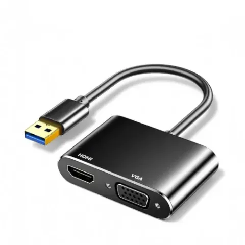 Dtech USB To HDMI & VGA Adapter, DT-2906